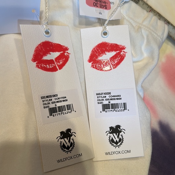 NWT WILDFOX SET edelweiss wash Hadley hoodie/know jogger set size S/M - Picture 9 of 13